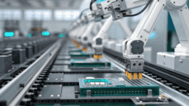Electronics manufacturing assembly line