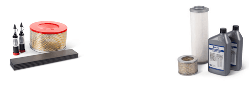 Becker maintenance and repair kits for oil-less and oil-lubricated vacuum pumps.