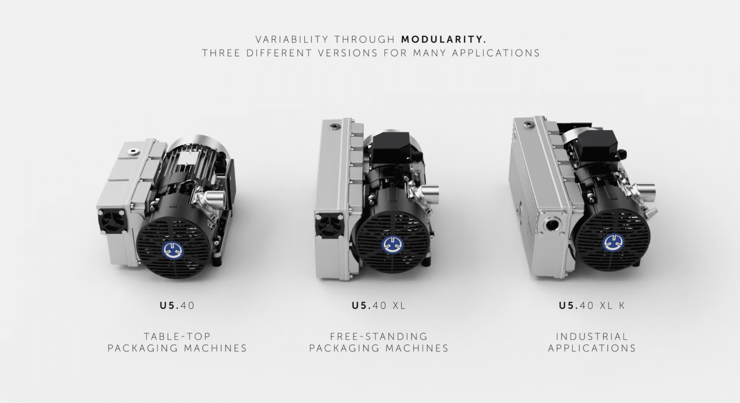 U 5.40 - Oil Lubricated Rotary Vane Vacuum Pump