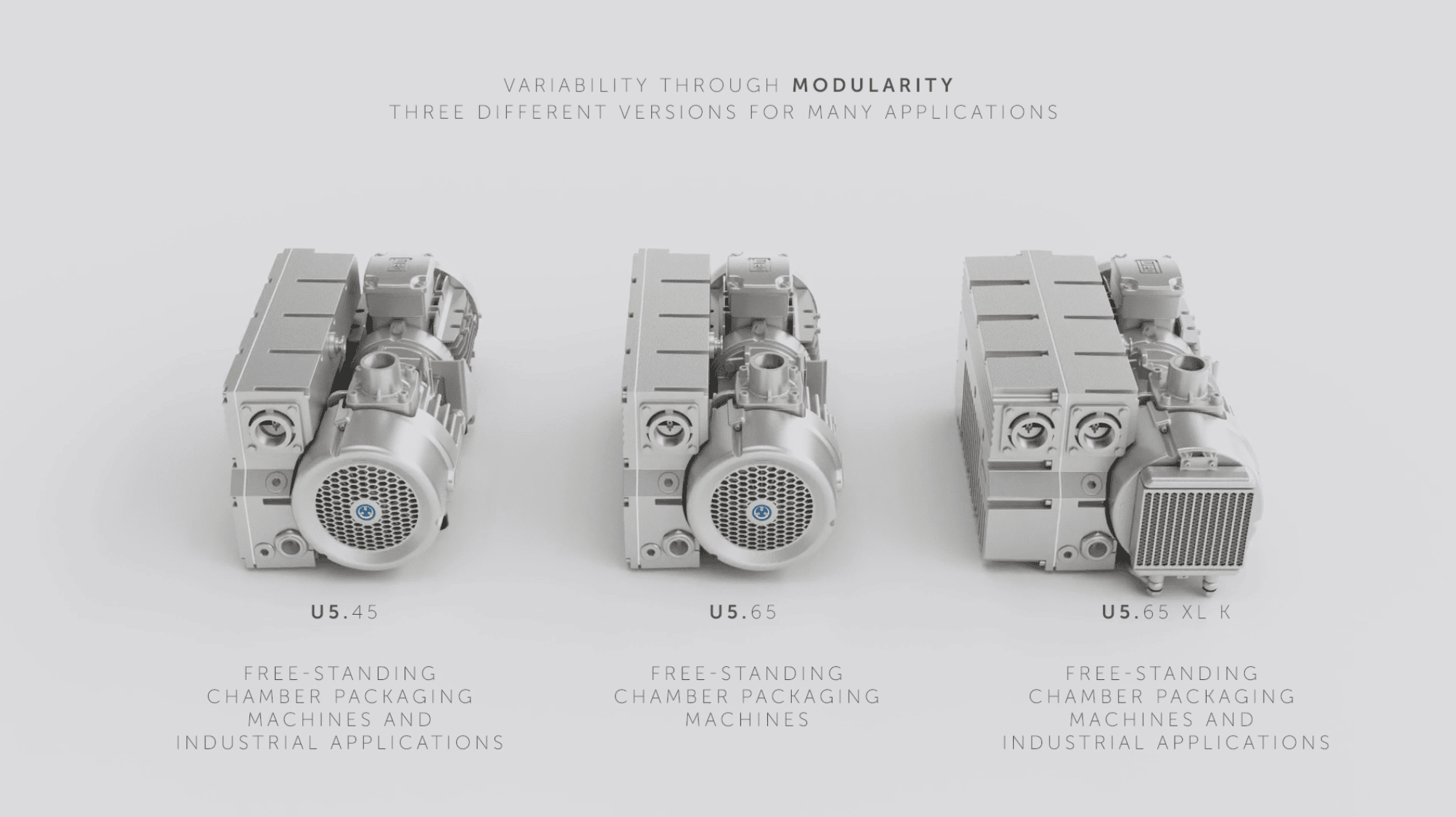 Oil Lubricated Rotary Vane Vacuum Pumps - U 5.45 and U 5.65 (XL K)